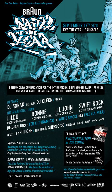Braun Battle of the Year Benelux 2011 poster