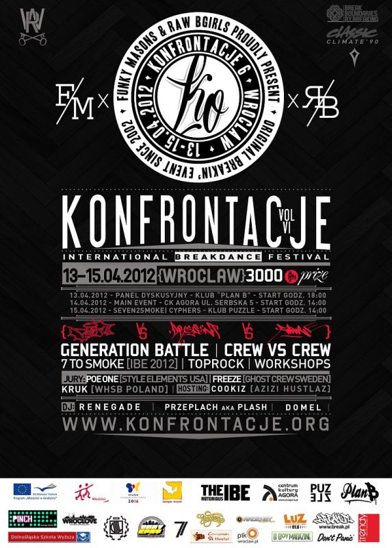 Konfrontacje VI - International Break dance Festival poster