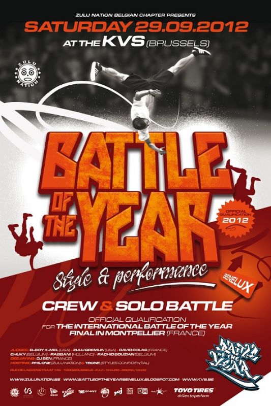Battle of the Year Benelux 2012 poster