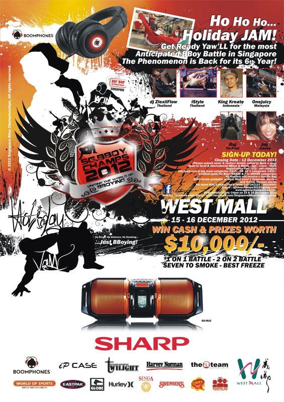 SG. Bboy Champs 2012 poster