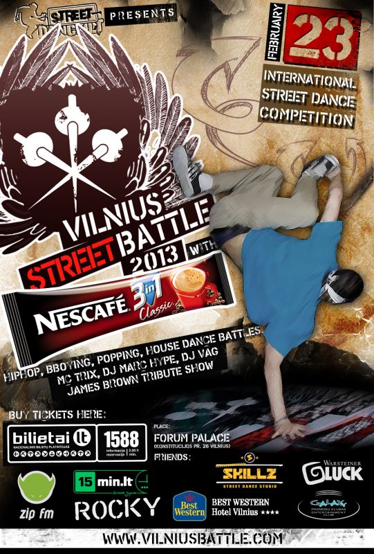 Vilnius Street Battle with NESCAFÉ poster