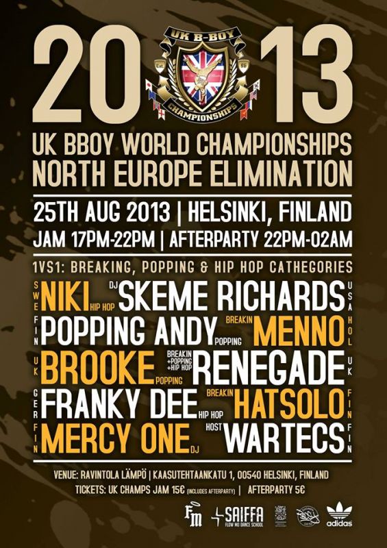 UK Bboy Championships North Europe Elimination poster