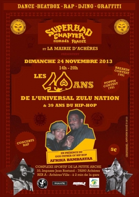 UNIVERSAL ZULU NATION 40th Anniversary Paris (Afrika Bambaataa)