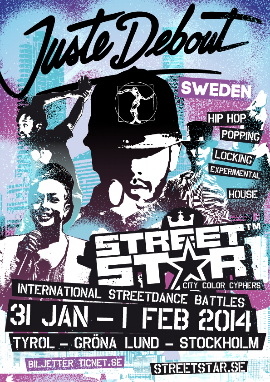Juste Debout Sweden 2014 poster