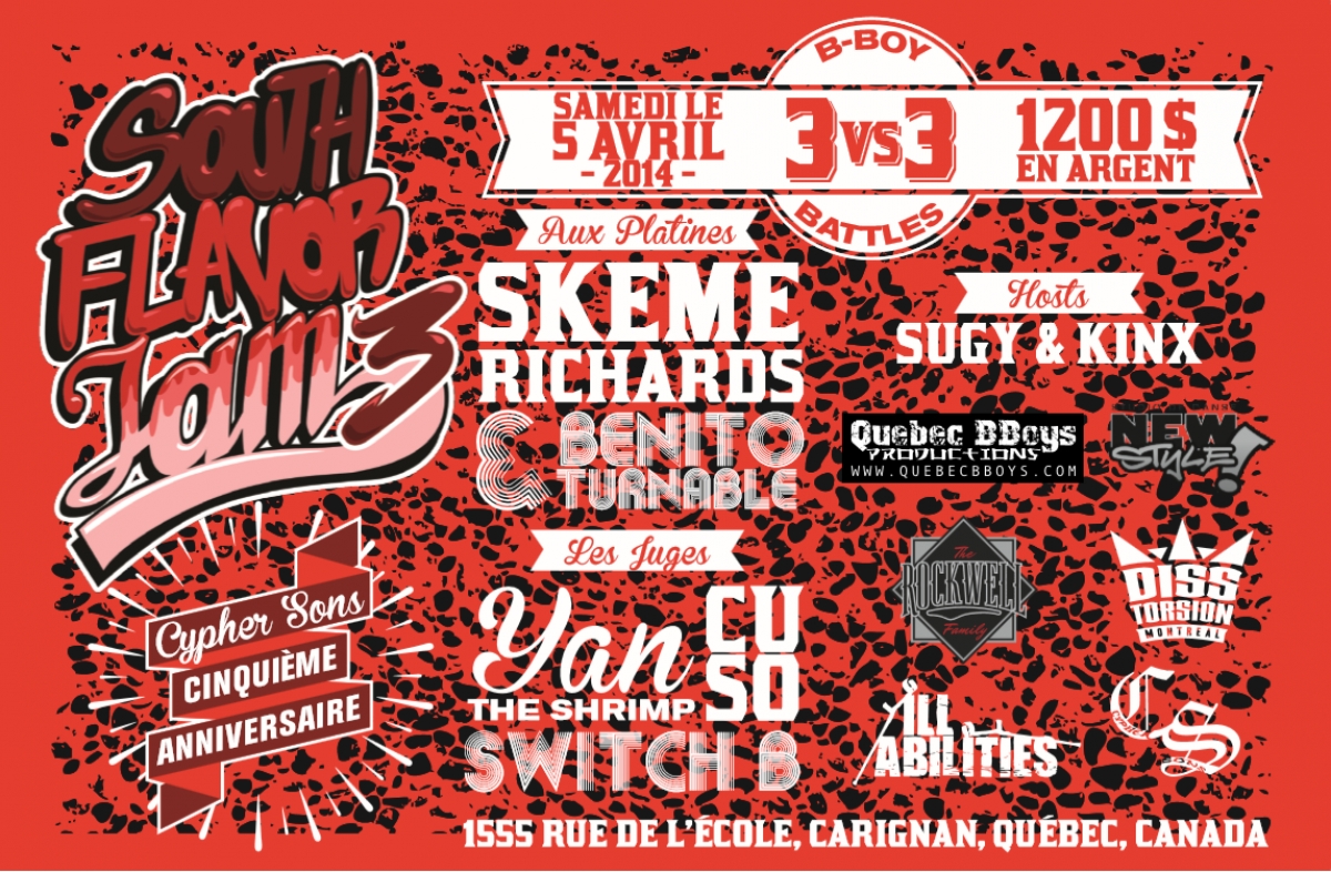 South Flavor Jam  3 / Cyphersons 5th Anniversary poster