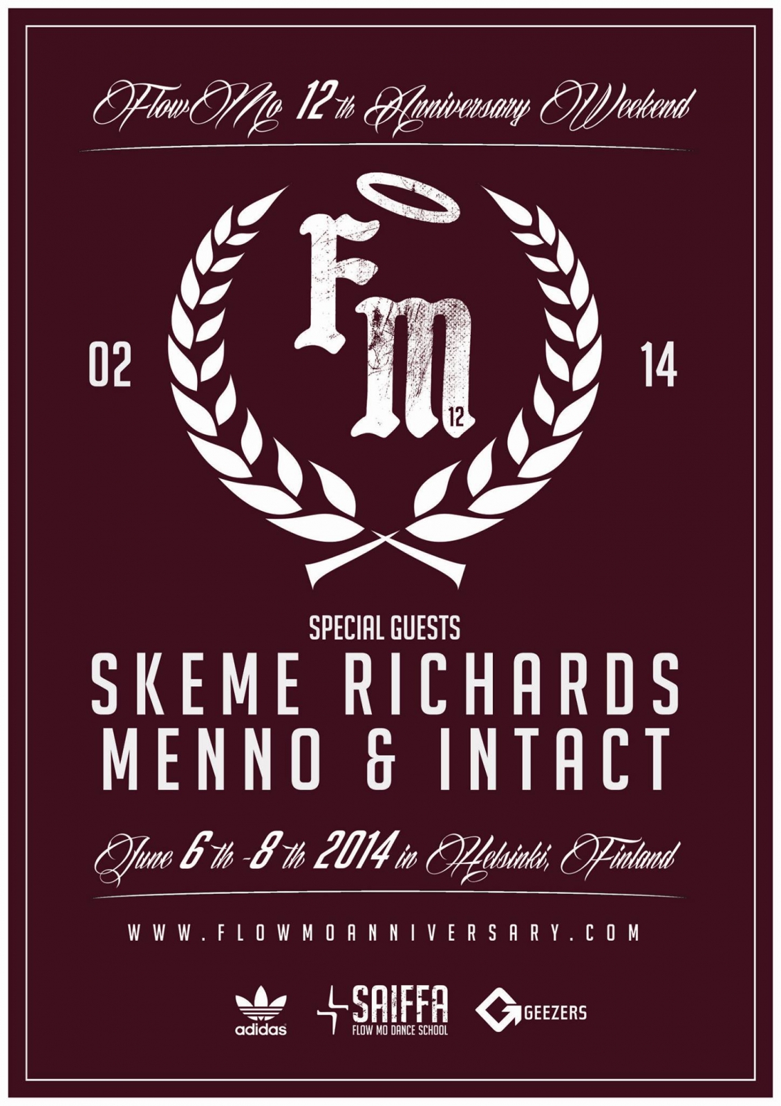 Flow Mo 12 Year Anniversary feat No Holdin' Back 2014 poster