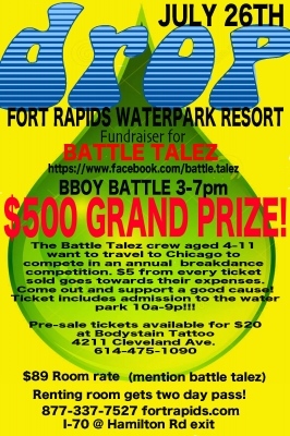 Drop! Fort Rapids waterpark battle