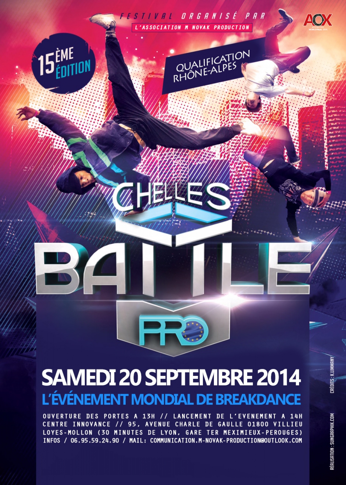 Chelles Battle Pro 2015 Qualification Rhône-Alpes poster