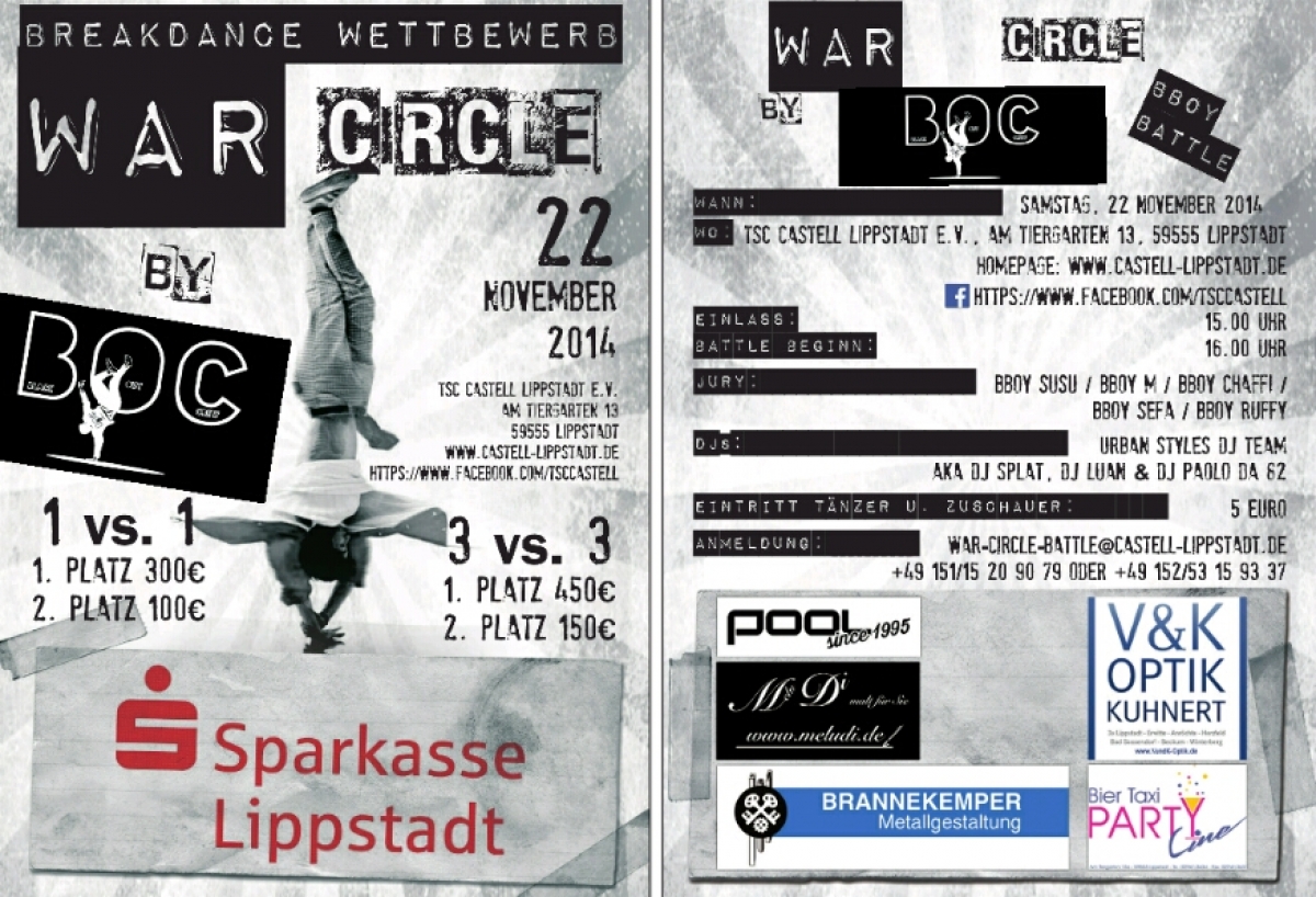 War Circle Battle by BOC poster