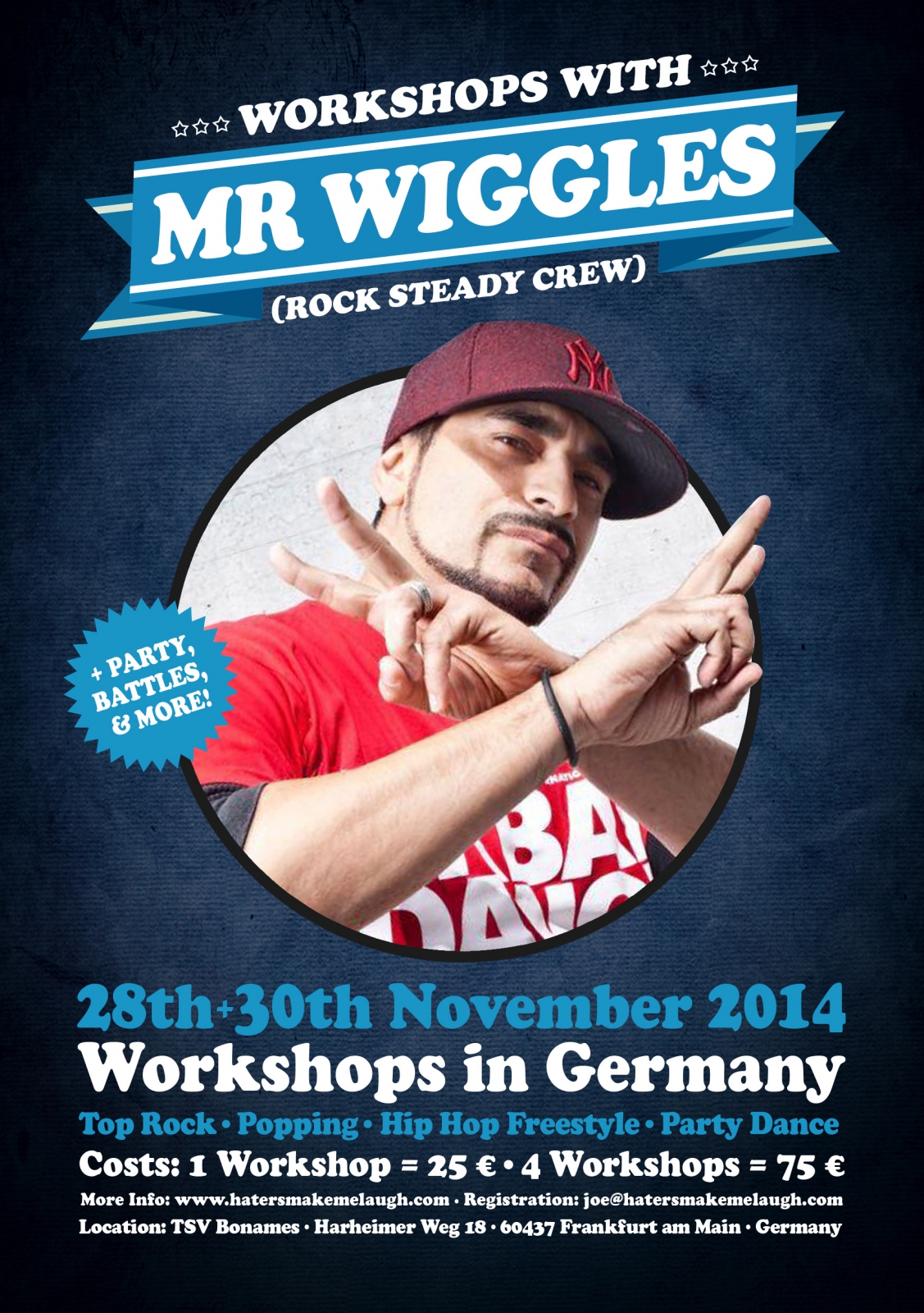 Workshops with Mr Wiggles poster