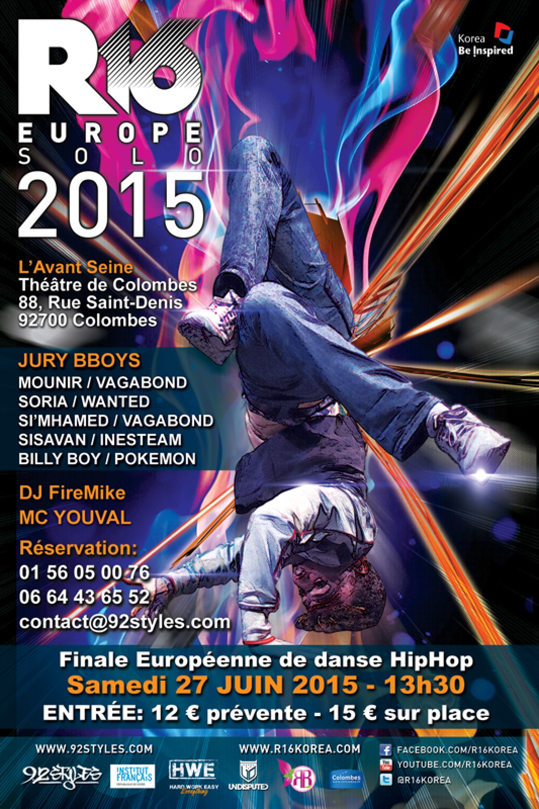 R16 Europe Solo Bboy & R16 France Funkystyles poster