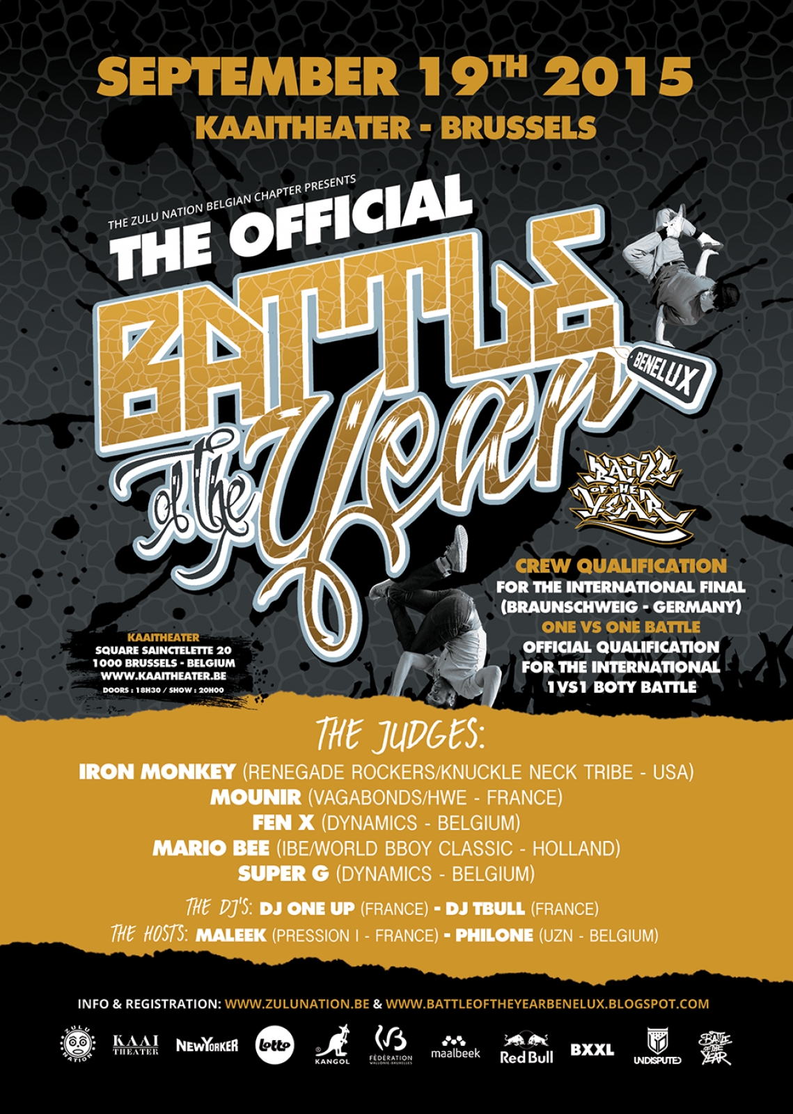 Battle of the Year Benelux 2015 poster