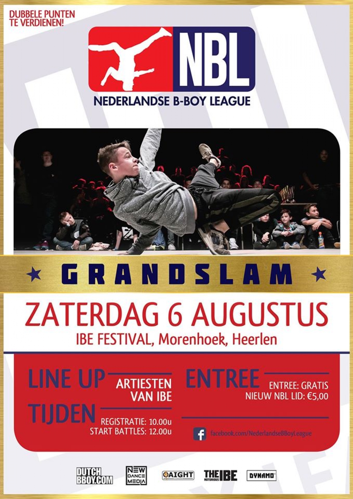 GRAND SLAM | Nederlandse B-Boy league 2016 x IBE poster