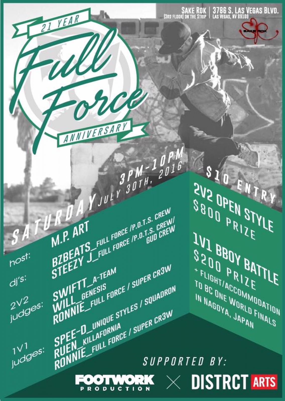 Full Force 21st Year Anniversary poster