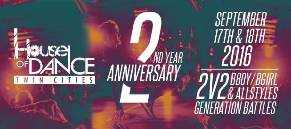 House of Dance Twin Cities 2 Year Anniversary poster
