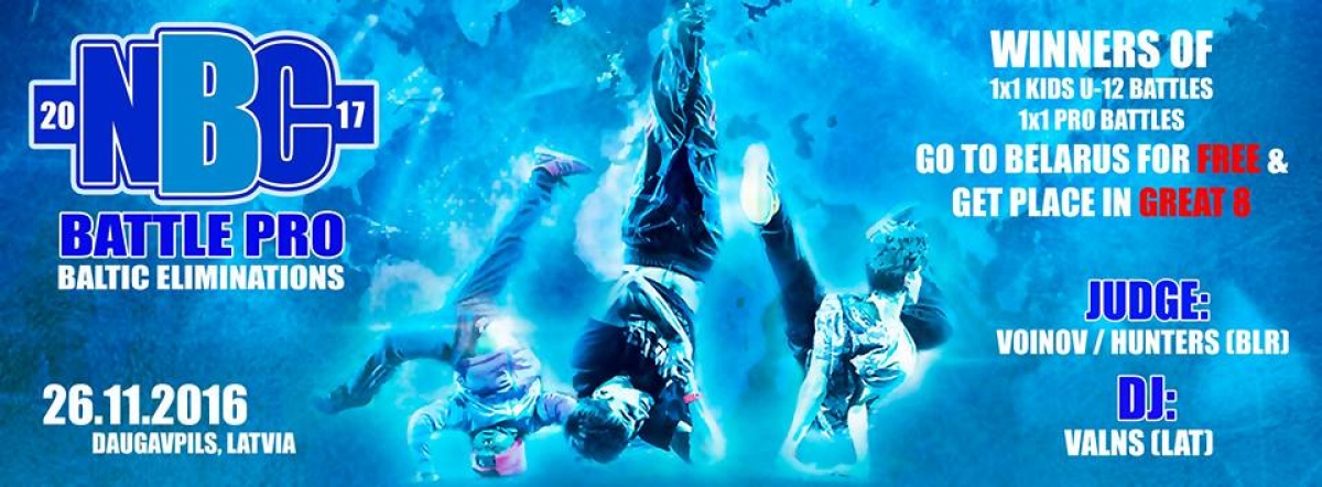 Baltic eliminations to “NBC Battle Pro 2017” poster