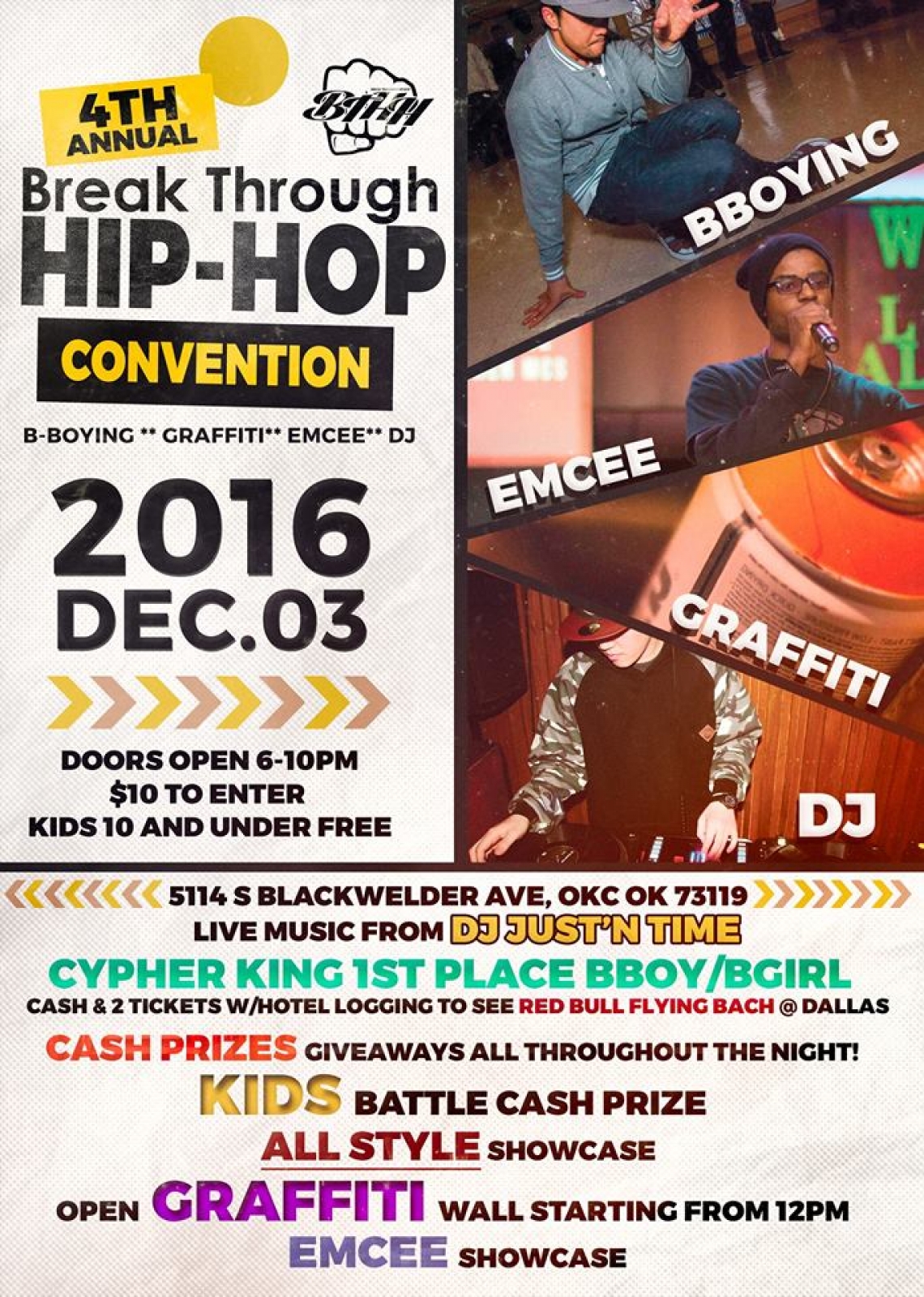 4TH Annual BTHH Hip-Hop Convention poster