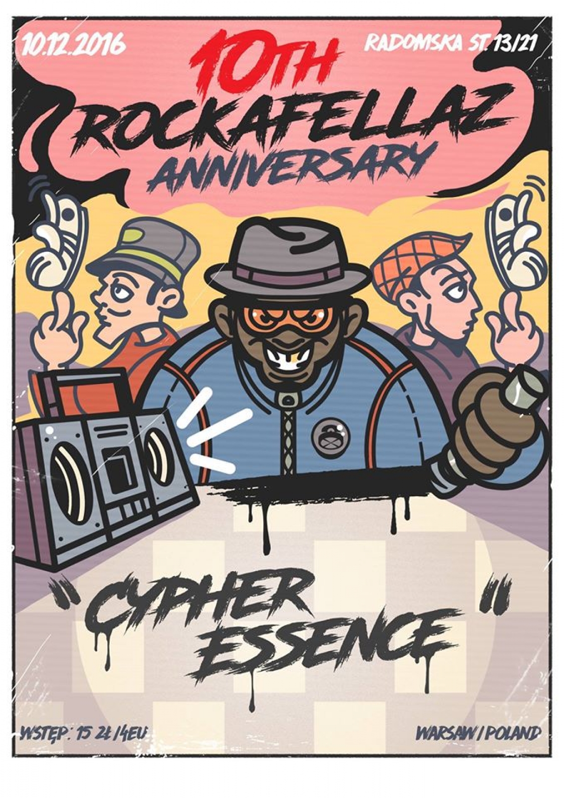 10th Rockafellaz Crew Anniv poster