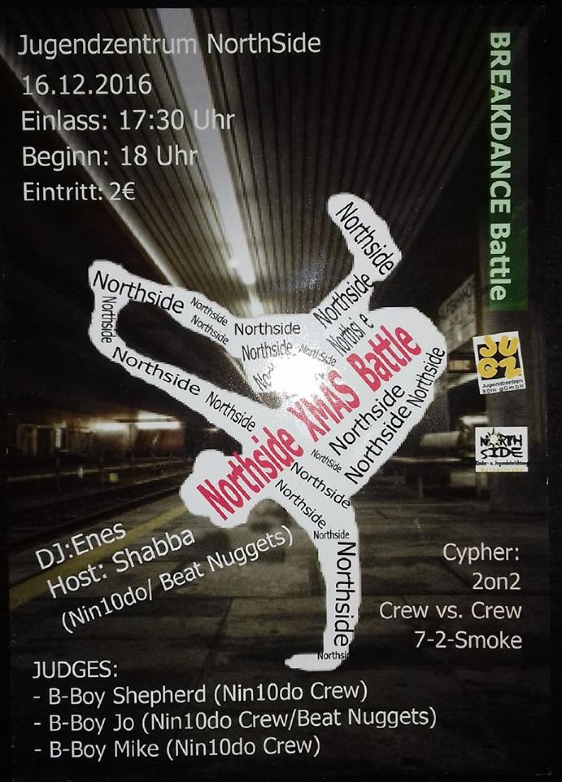 Northside X-Mas Battle 2016 poster