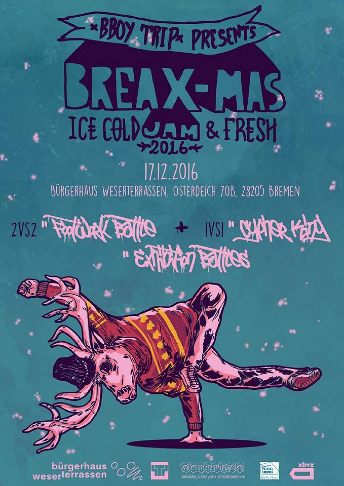 BreaX-Mas Jam 2016 poster