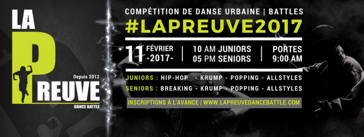 La Preuve - Street Dance Battle 2017 poster