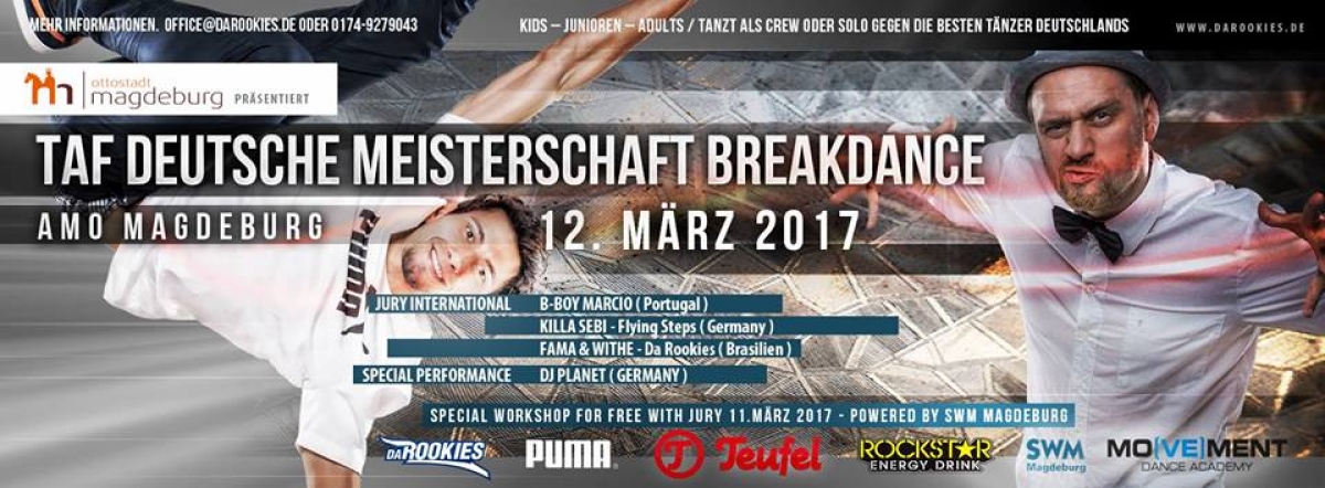 Breakdance Meisterschaft Magdeburg 2017 poster