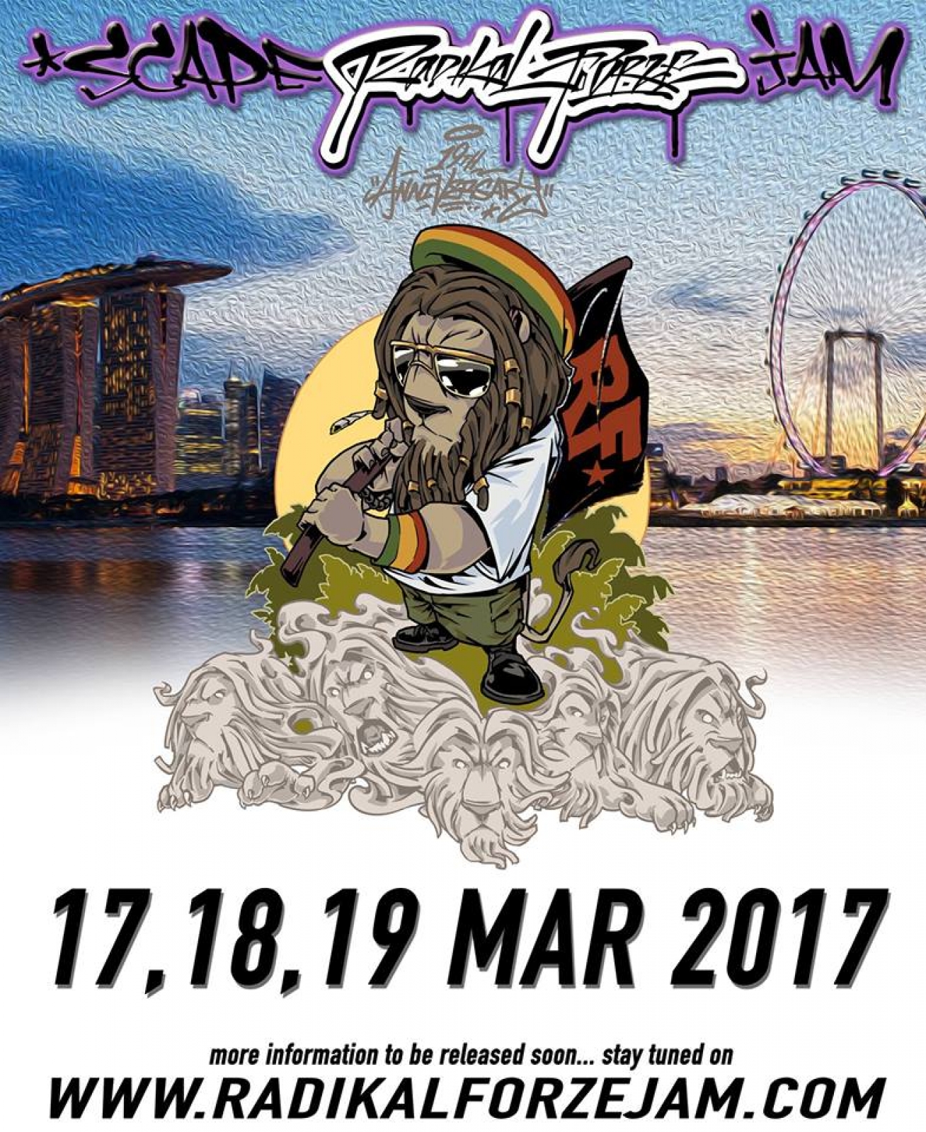 SCAPE Radikal Forze Jam 2017 poster