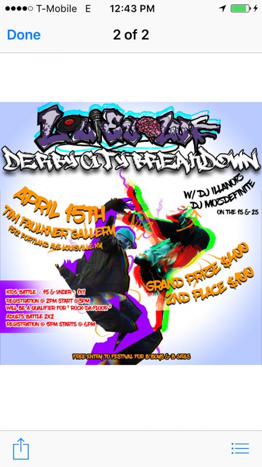 Derby City Break Down 2017 poster