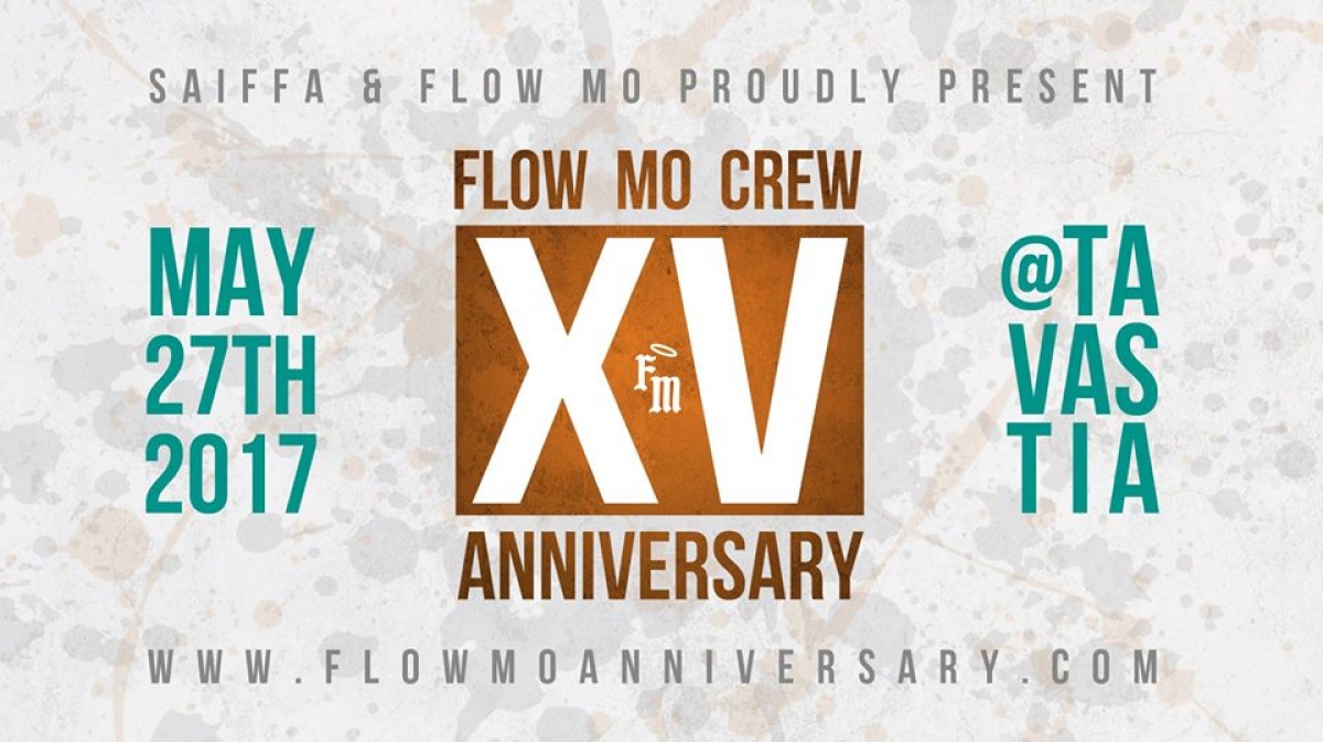 Flow Mo 15th Year Anniversary Weekend 2017 poster