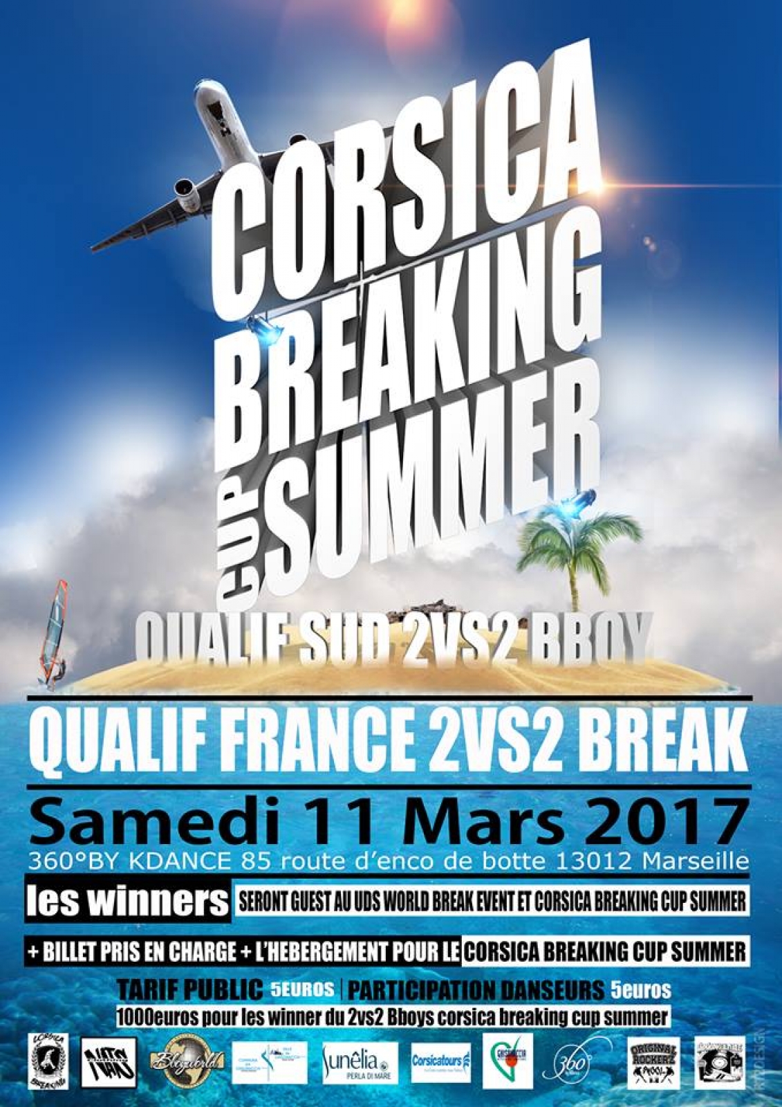 QUALIFICATION France Corsica Breaking cup Summer 2VS2 BBOY poster