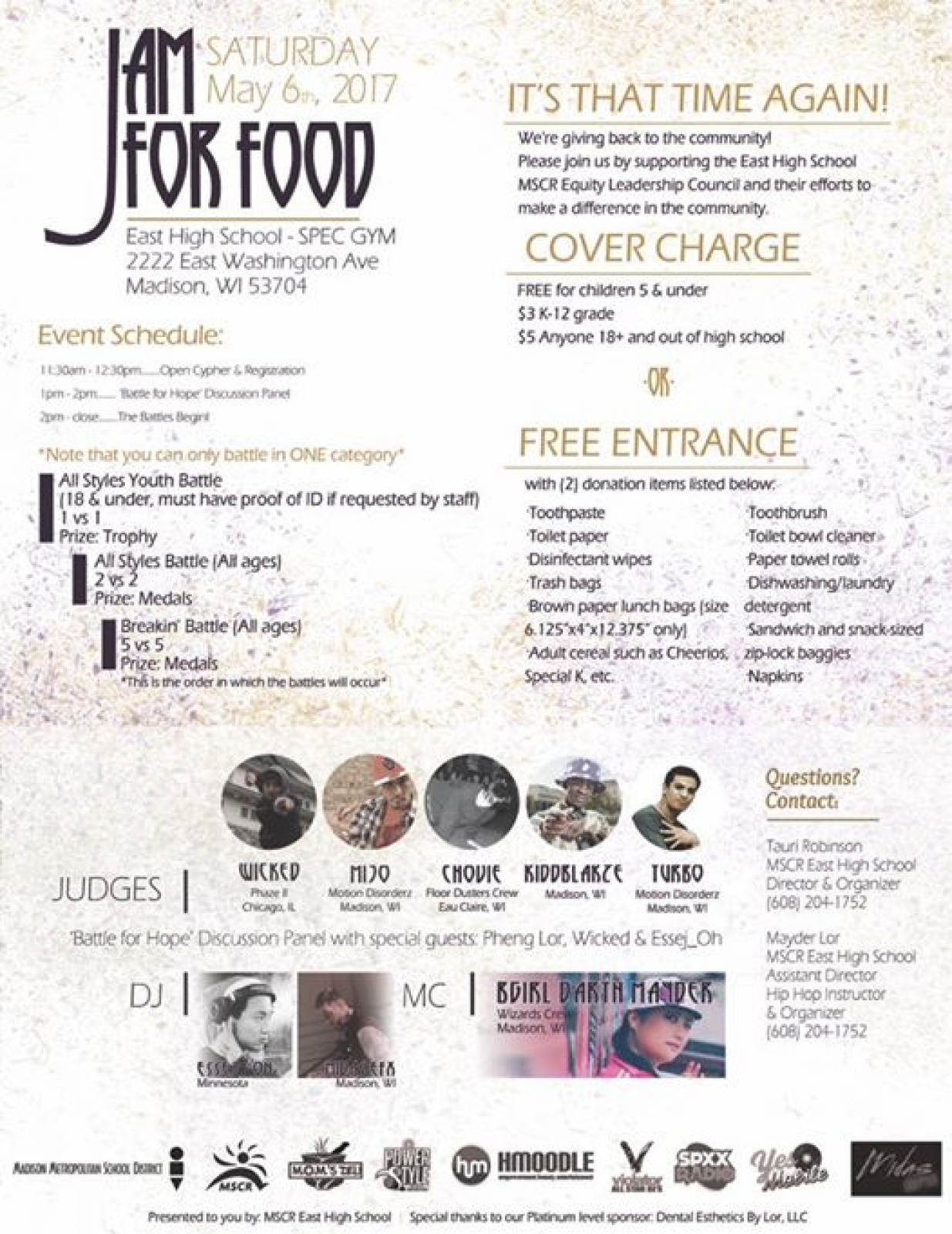 Jam for Food 6 poster