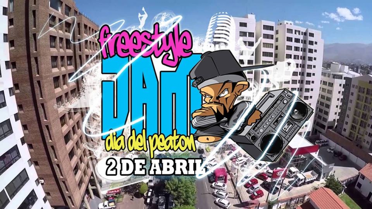 Freestyle JAM dia del peaton 2017 poster