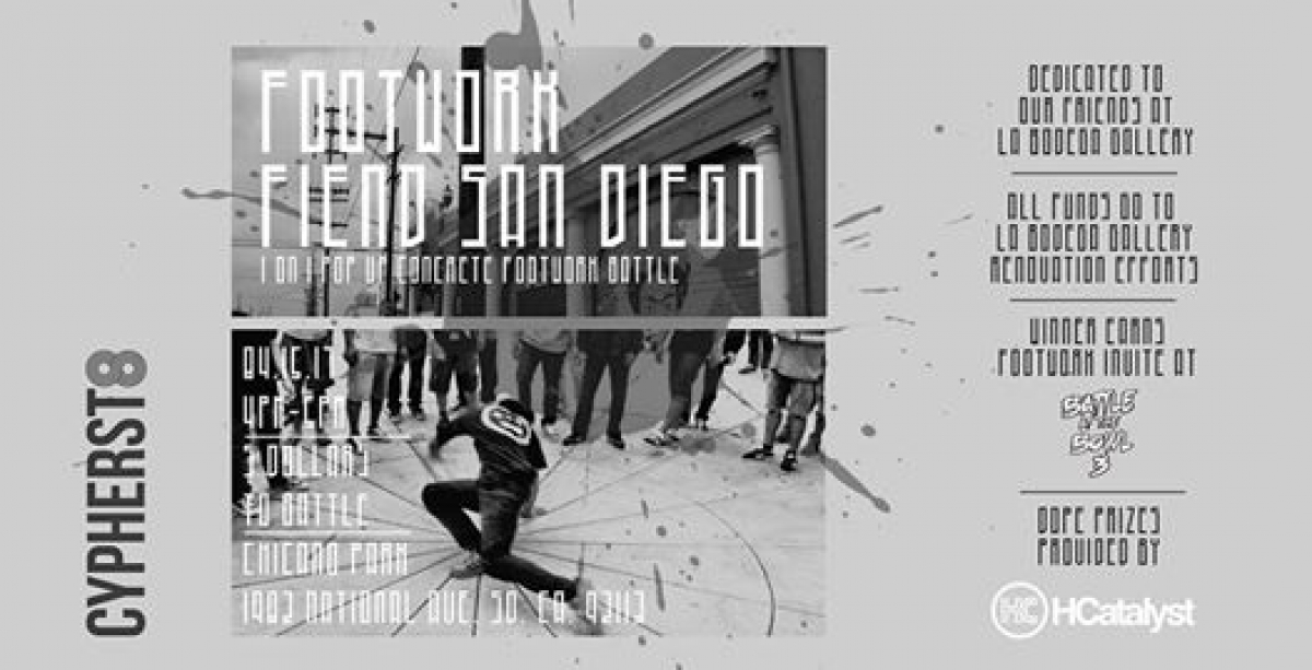 Footwork Fiend San Diego 2017 poster