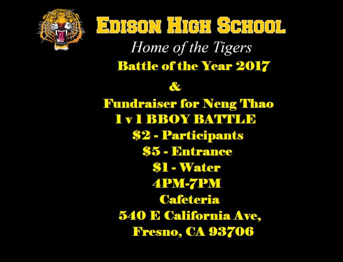Edison's 6th Annual Battle of the Year 2017 poster
