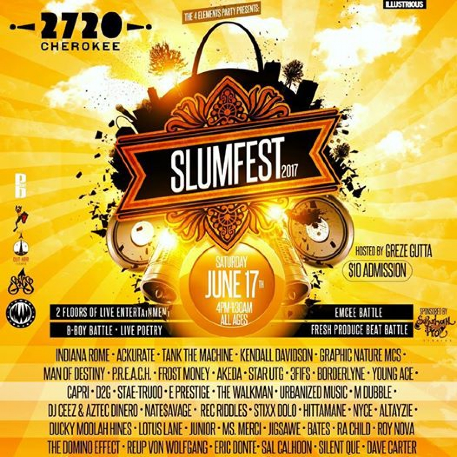 S.L.U.M. Fest 2017 poster