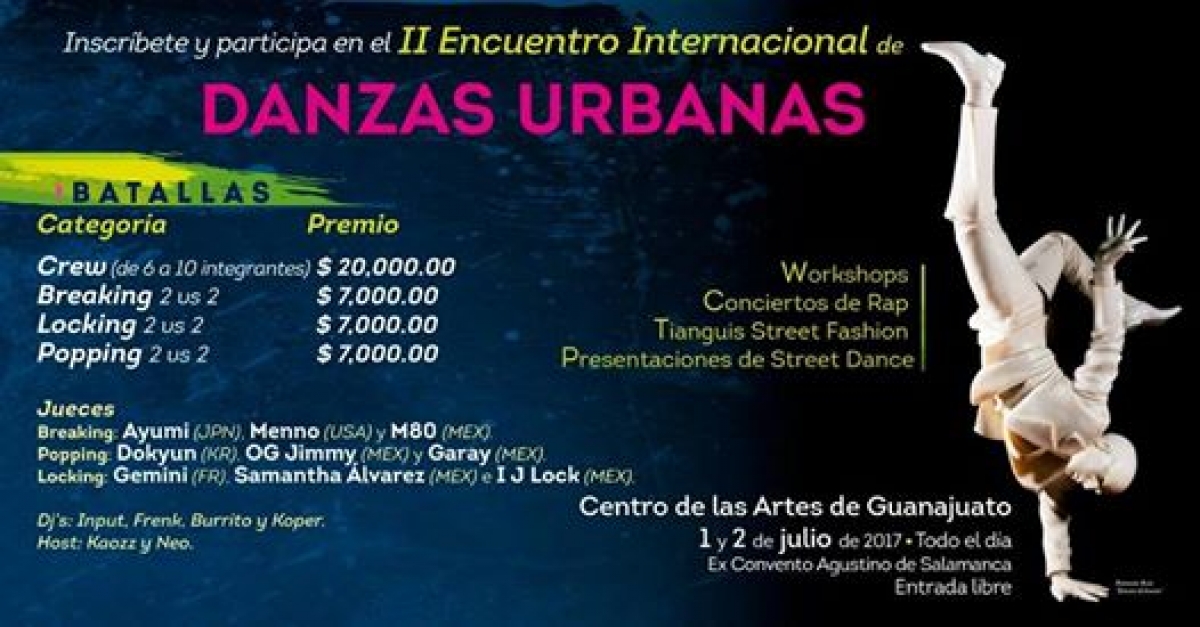 Encuentro Internacional De Danzas Urbanas 2017 poster