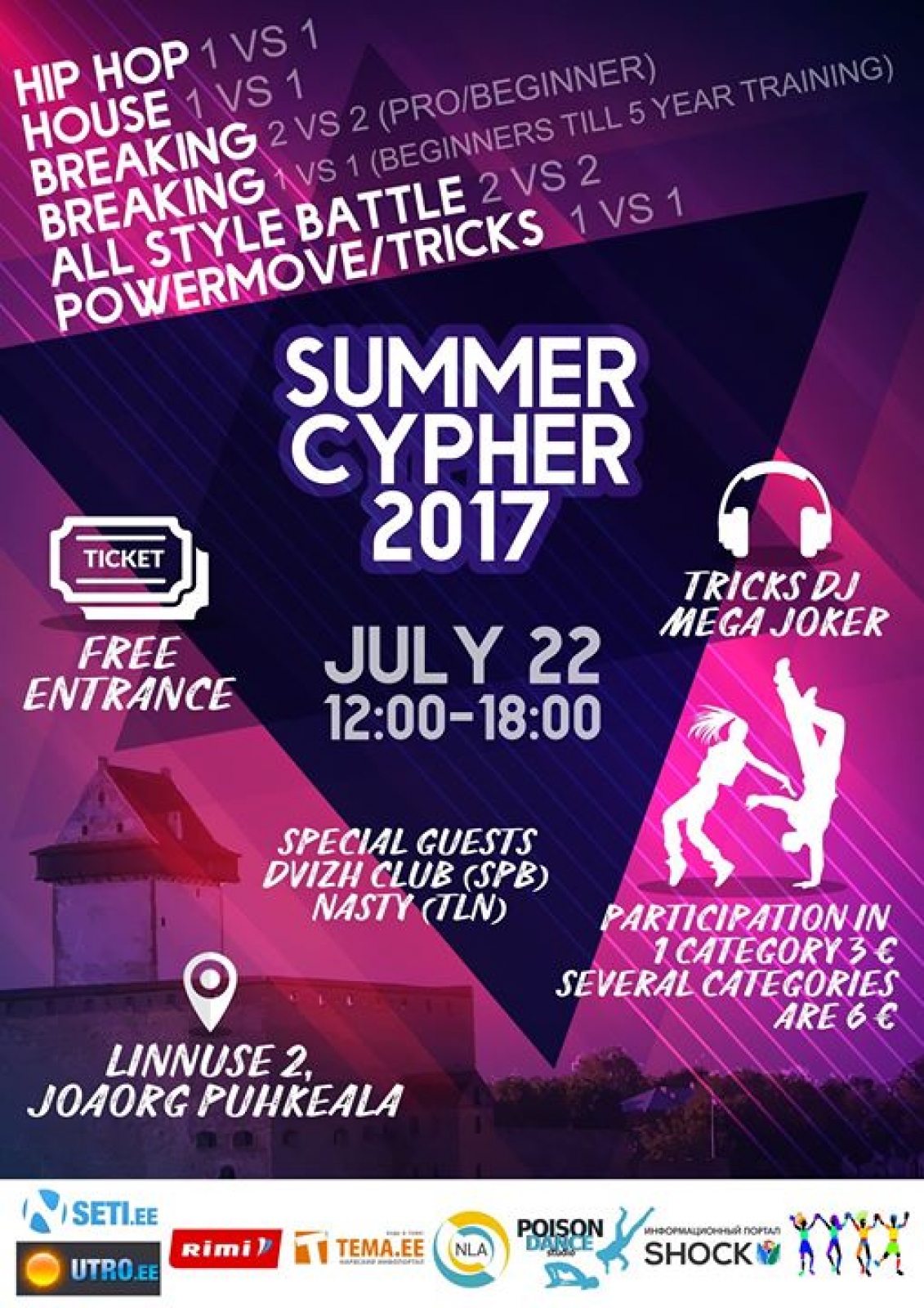 Narva Summer Cypher 2017 poster