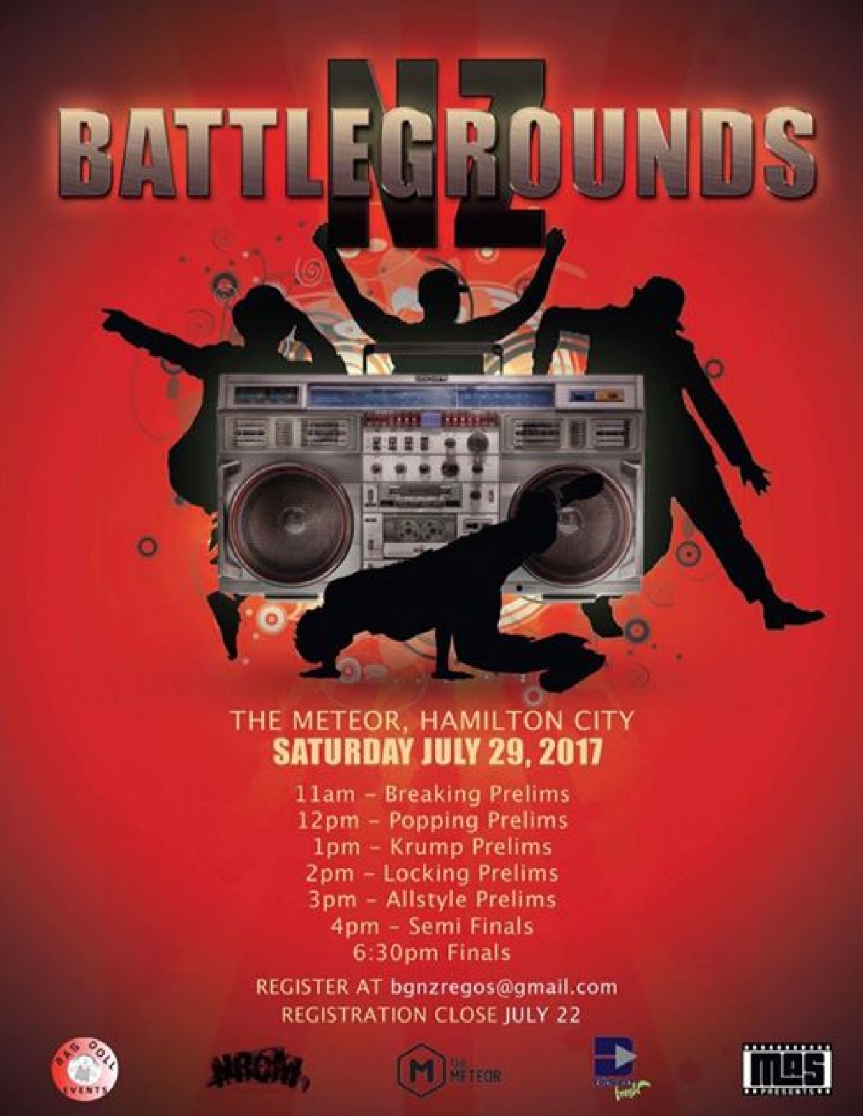 Battlegrounds NZ - The Battles 2017 poster