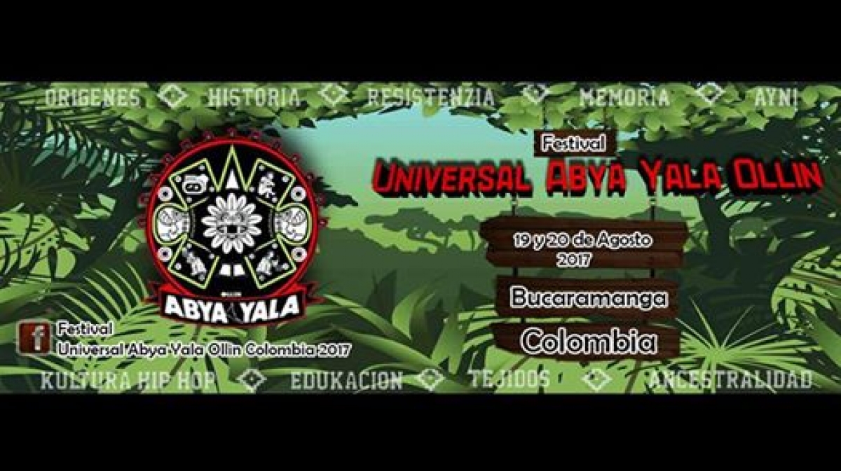 Festival Universal Abya Yala Ollin Colombia 2017 poster