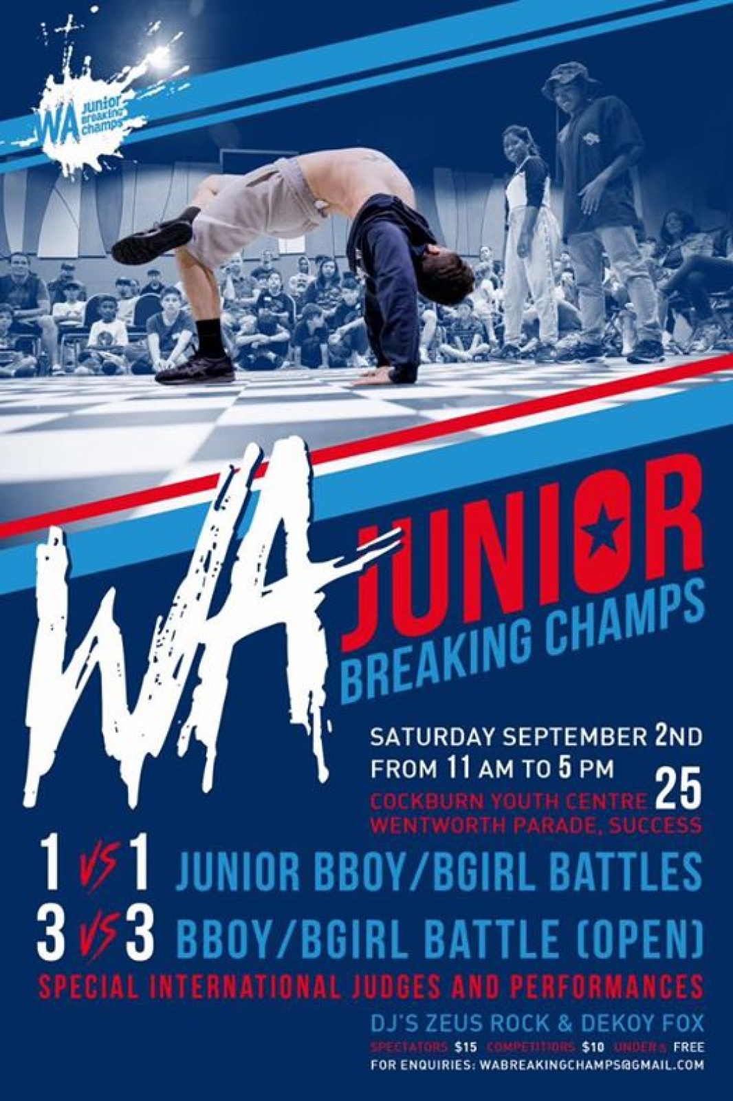 W.A. Junior Breaking Champs 2017 poster