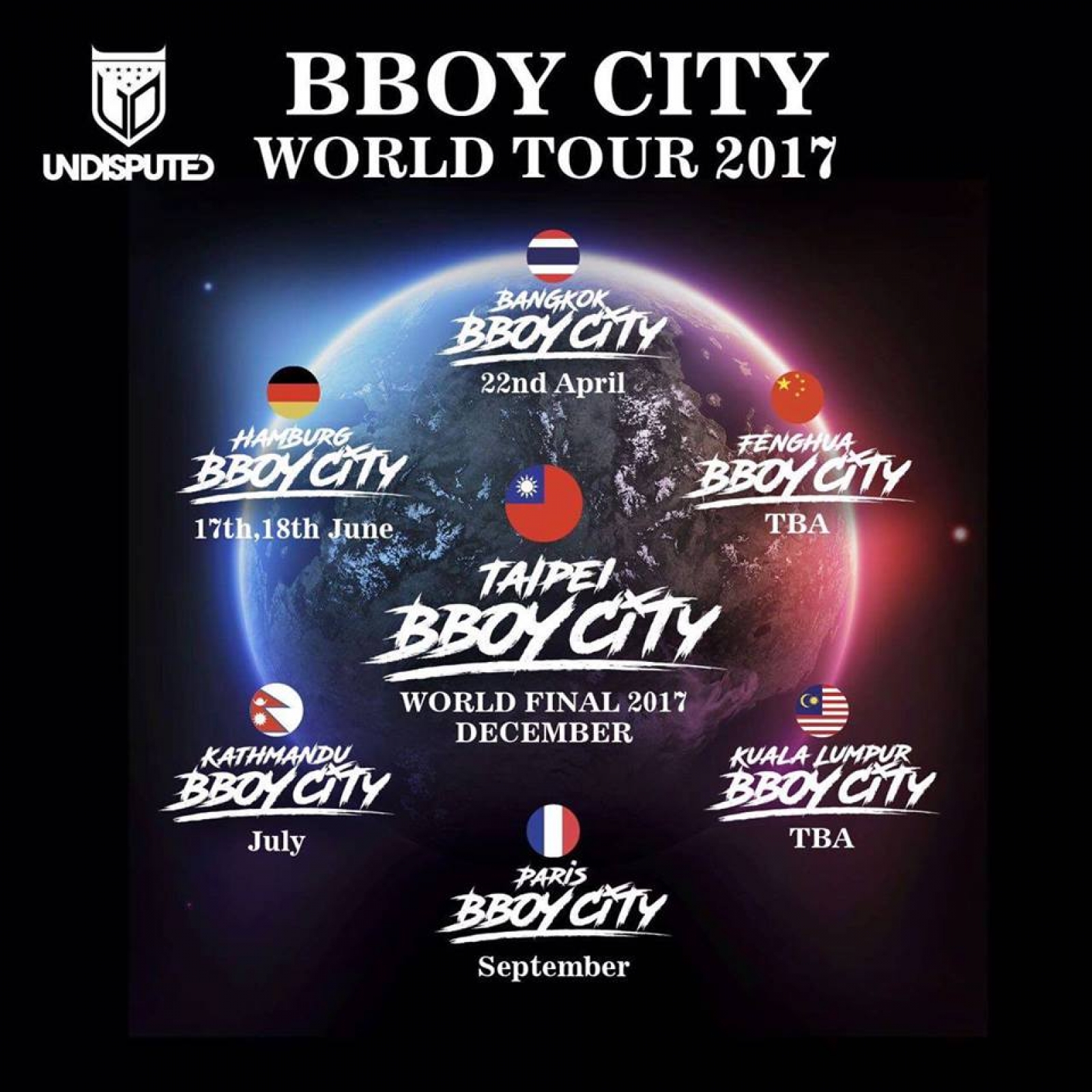 Paris Bboy City 2017 poster