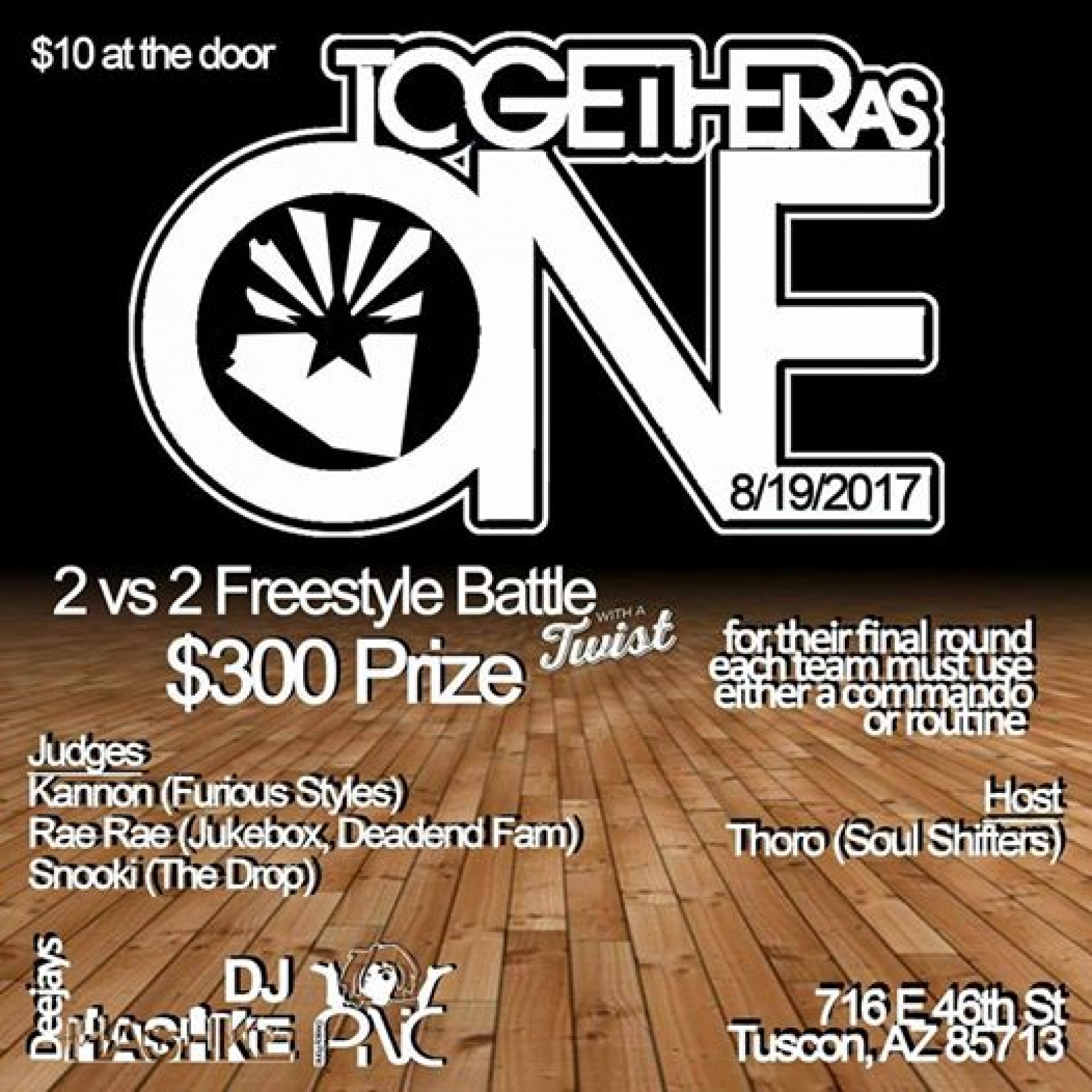 TwoGather As One 2017 poster
