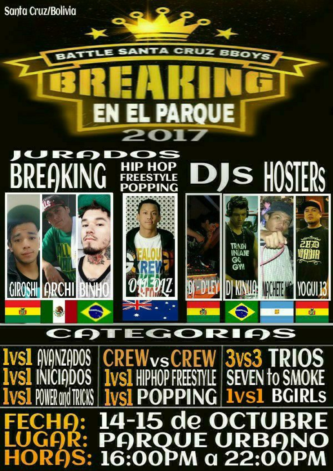 Battle Santa Cruz Bboys 2017 poster