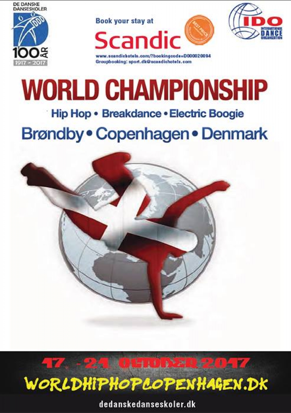 IDO World Hip Hop, Electric Boogie And Break Dance Championships 2017 poster