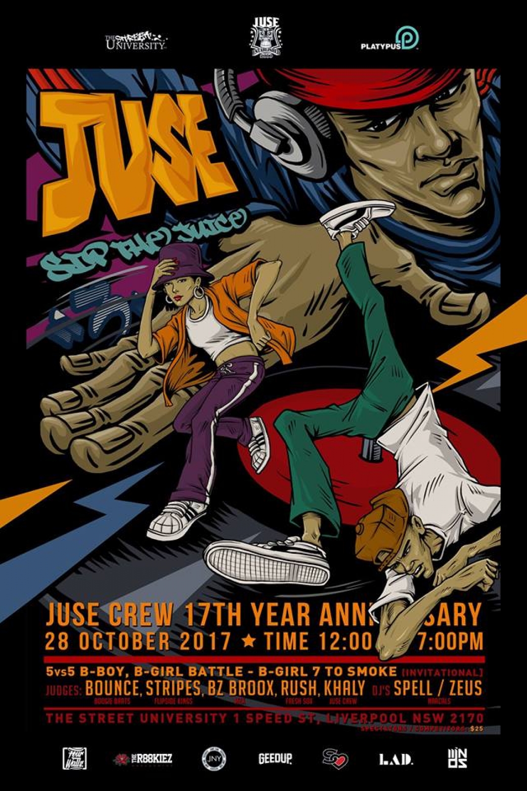 Sip The Juice 3 - Juse Crew 17th Year Anniversary 2017 poster