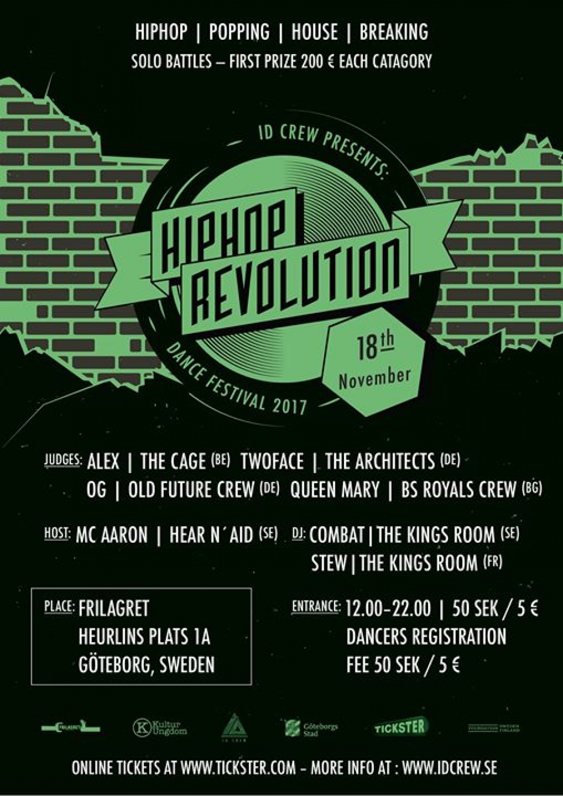 Hip-Hop Revolution Dance Festival 2017 poster