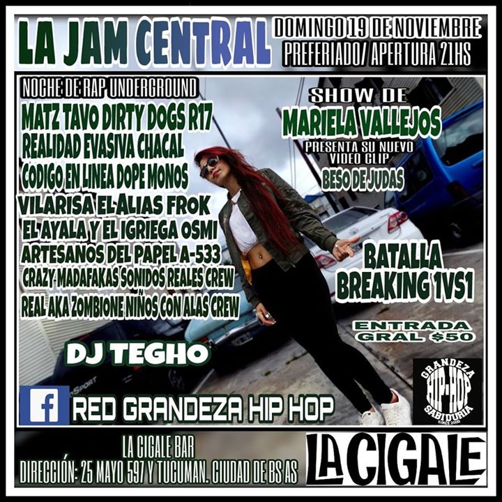 La Jam Central  Presenta a Mariela Vallejos poster