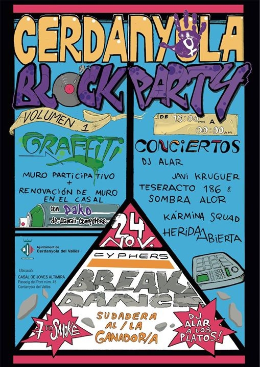 Block Party Cerdanyola 2017 poster