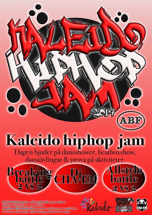 Kaleido hiphop jam 2017 poster