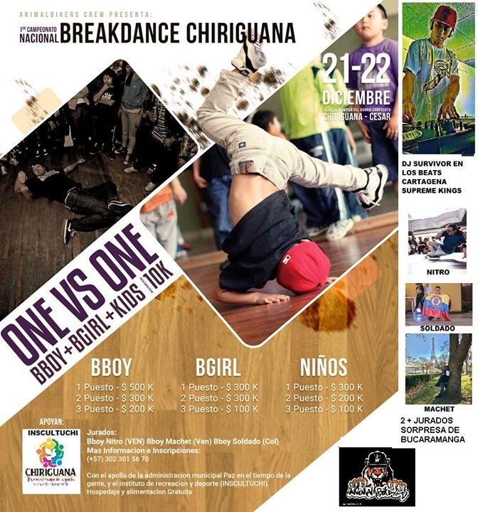 Primer campeonato nacional de baile chiriguana 2017 poster